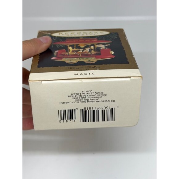 VTG 2004 Hallmark Kringle Trolley Magic Light Christmas Keepsake Ornament Decor - Picture 3 of 7